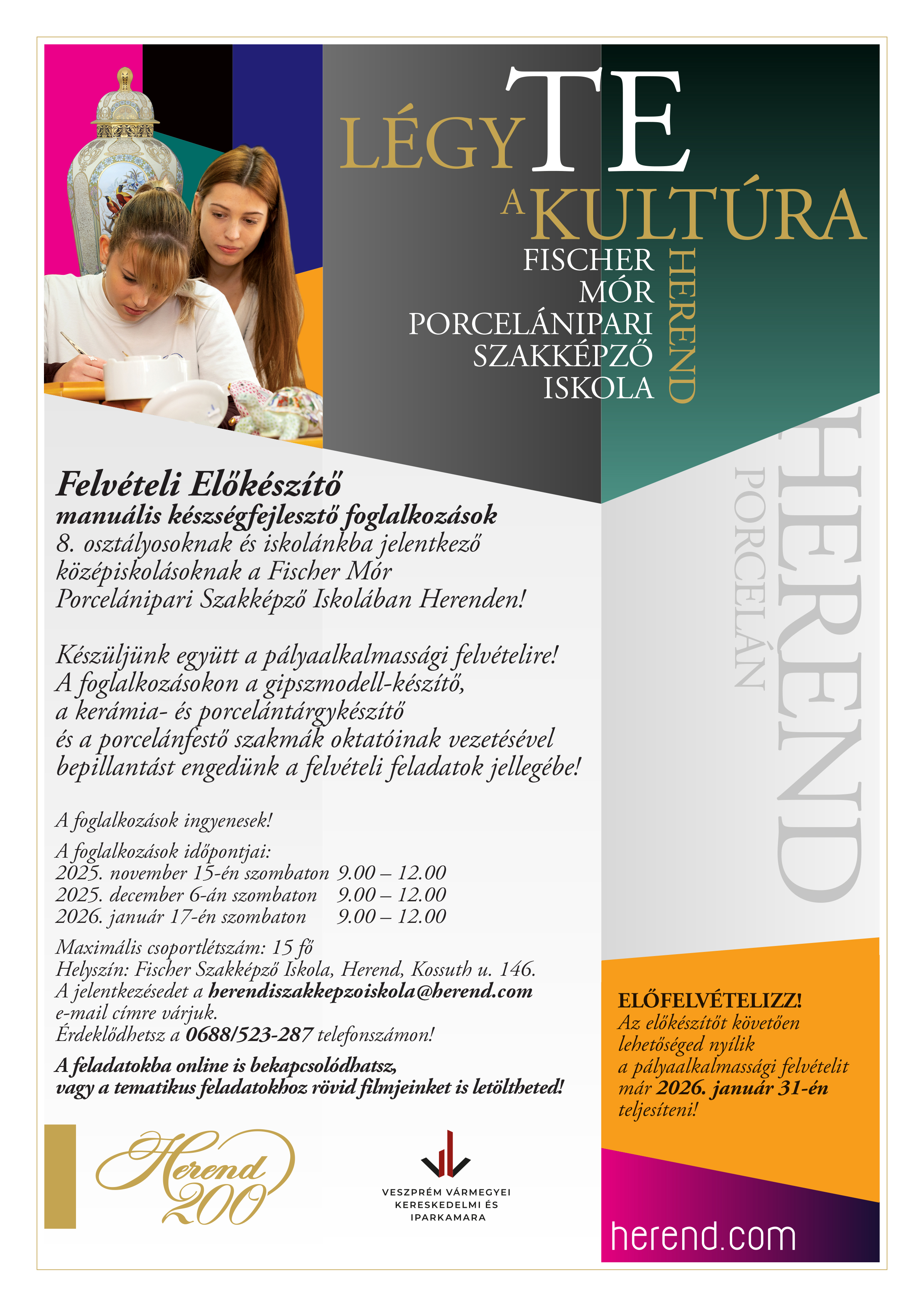Légy Te a kultúra - Felvételi előkészítő